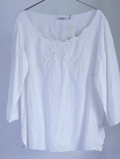 【sizeM】Lace Cotton Blouse