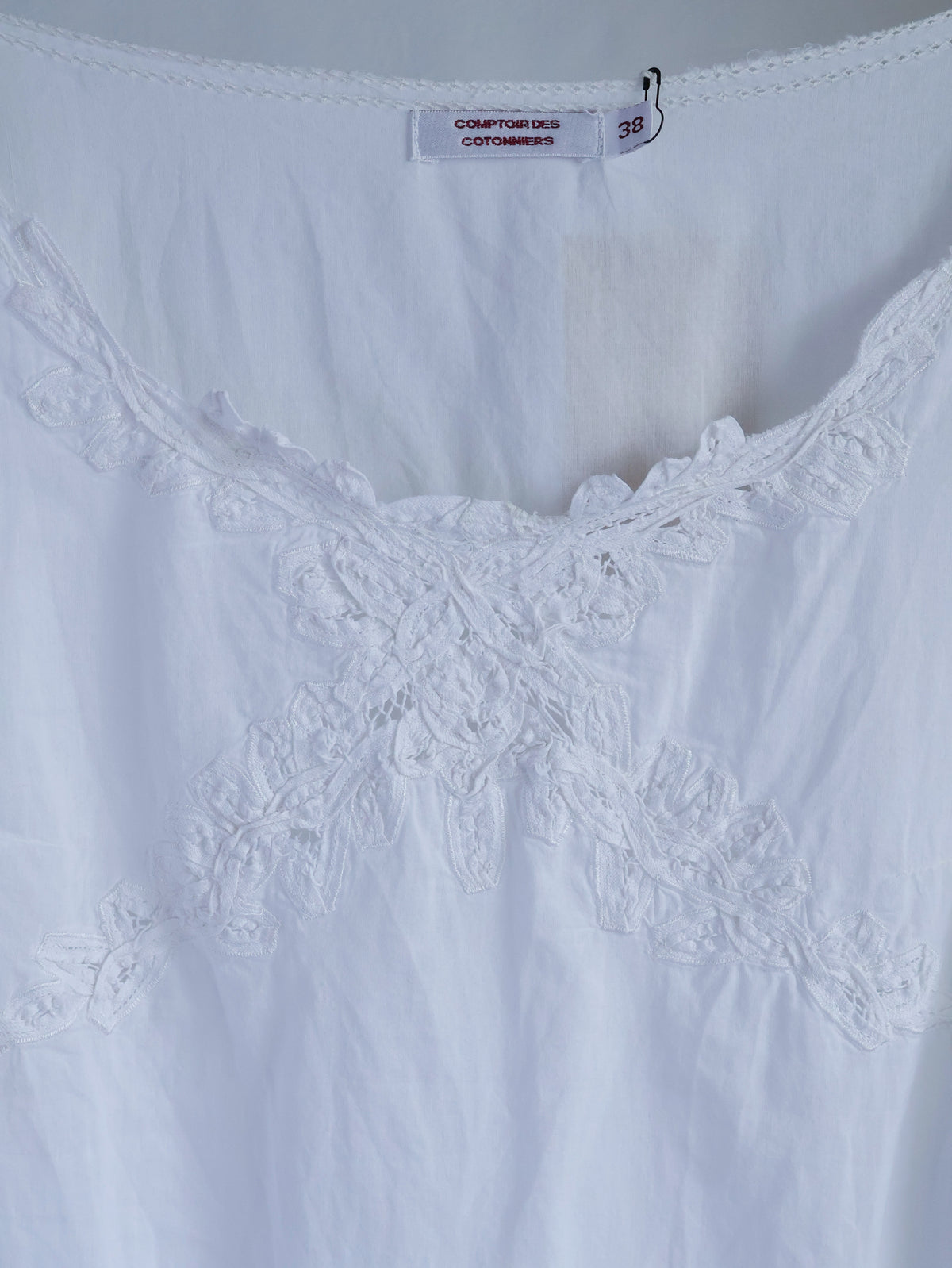 【sizeM】Lace Cotton Blouse