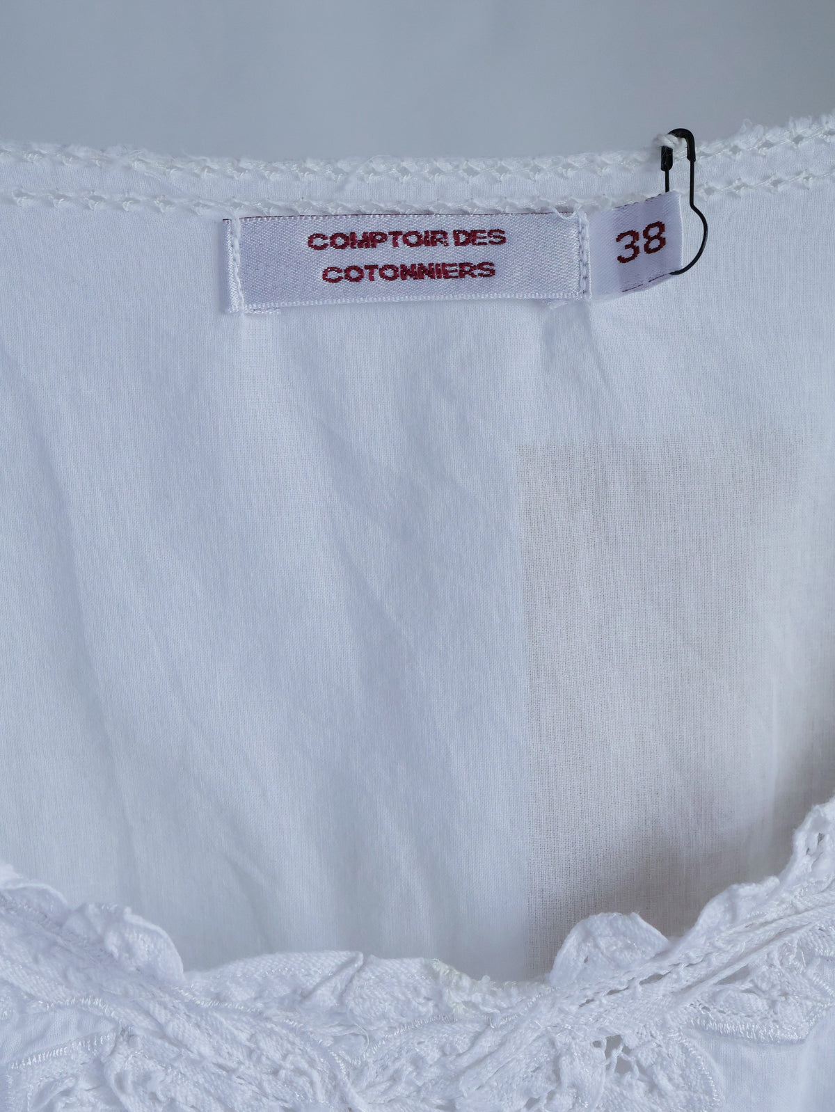 【sizeM】Lace Cotton Blouse