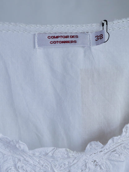 【sizeM】Lace Cotton Blouse