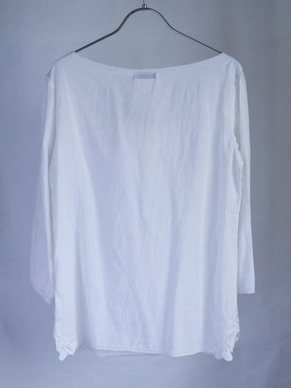【sizeM】Lace Cotton Blouse