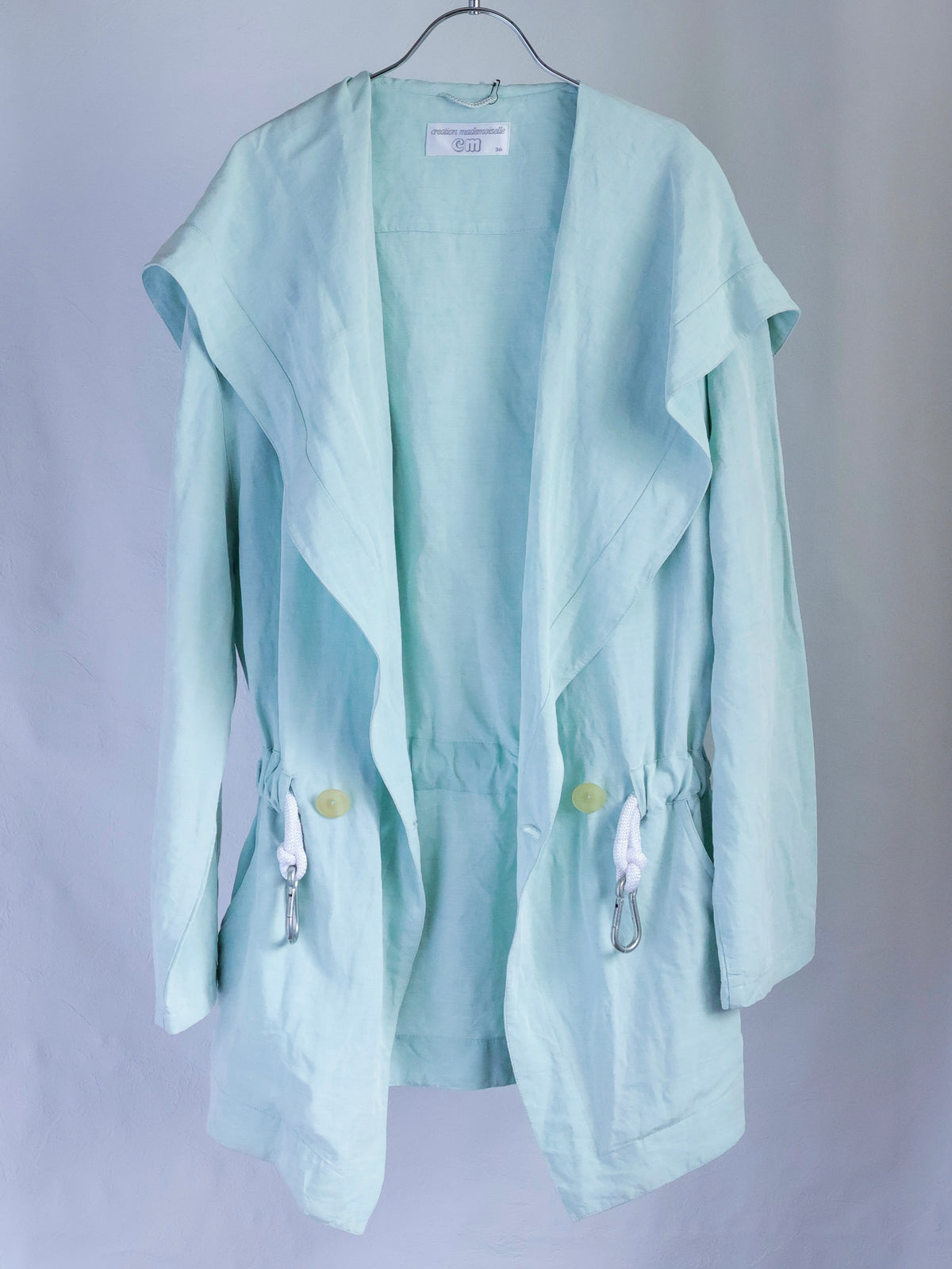 【sizeM】1980’s Linen-Viscose shawl collar Jacket(Made In Europe)