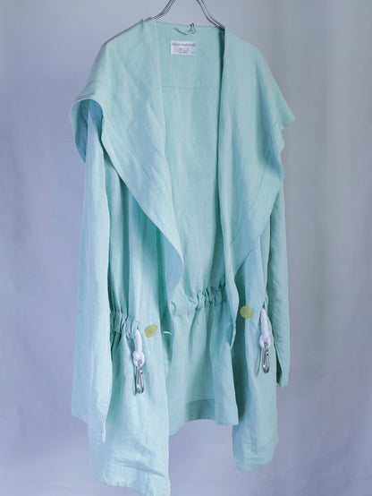 【sizeM】1980’s Linen-Viscose shawl collar Jacket(Made In Europe)