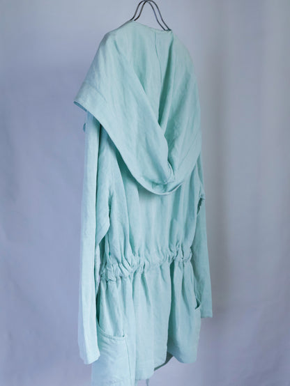 【sizeM】1980’s Linen-Viscose shawl collar Jacket(Made In Europe)