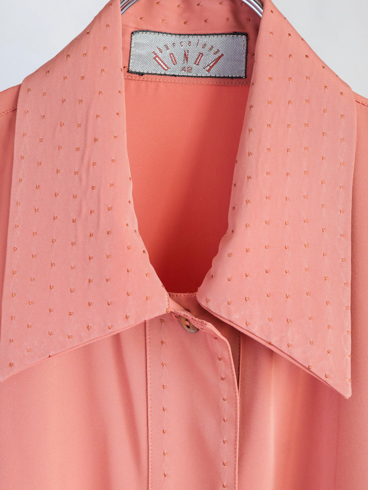 【sizeM】1970’s Dot-Accent Blouse