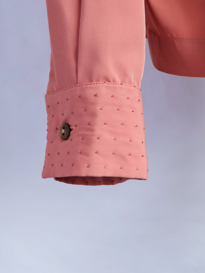 【sizeM】1970’s Dot-Accent Blouse