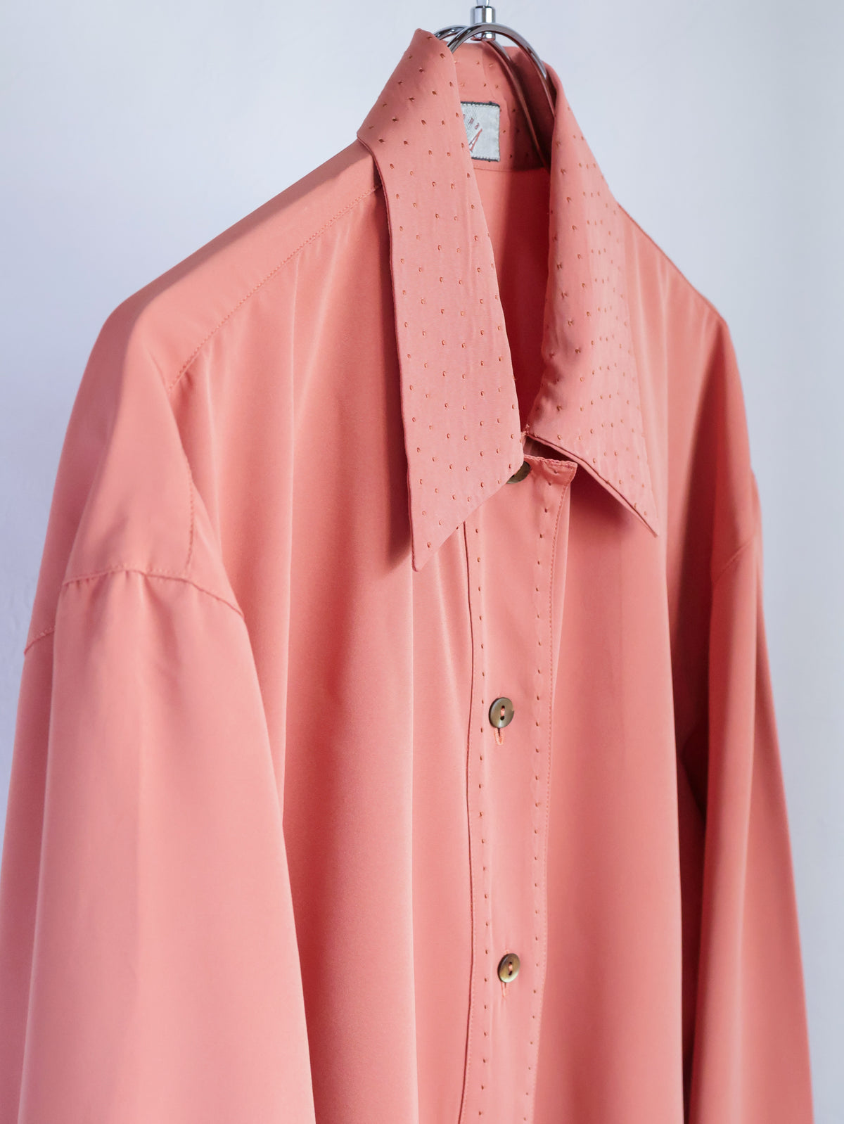 【sizeM】1970’s Dot-Accent Blouse
