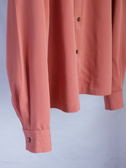 【sizeM】1970’s Dot-Accent Blouse