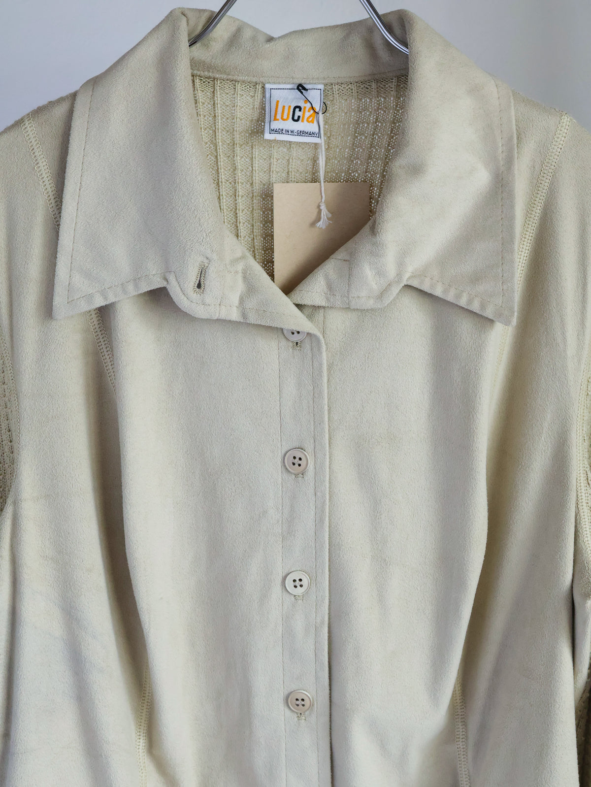 【sizeM】1970’s Suede × Knit Docking Jacket(Made In W.-GERMANY)