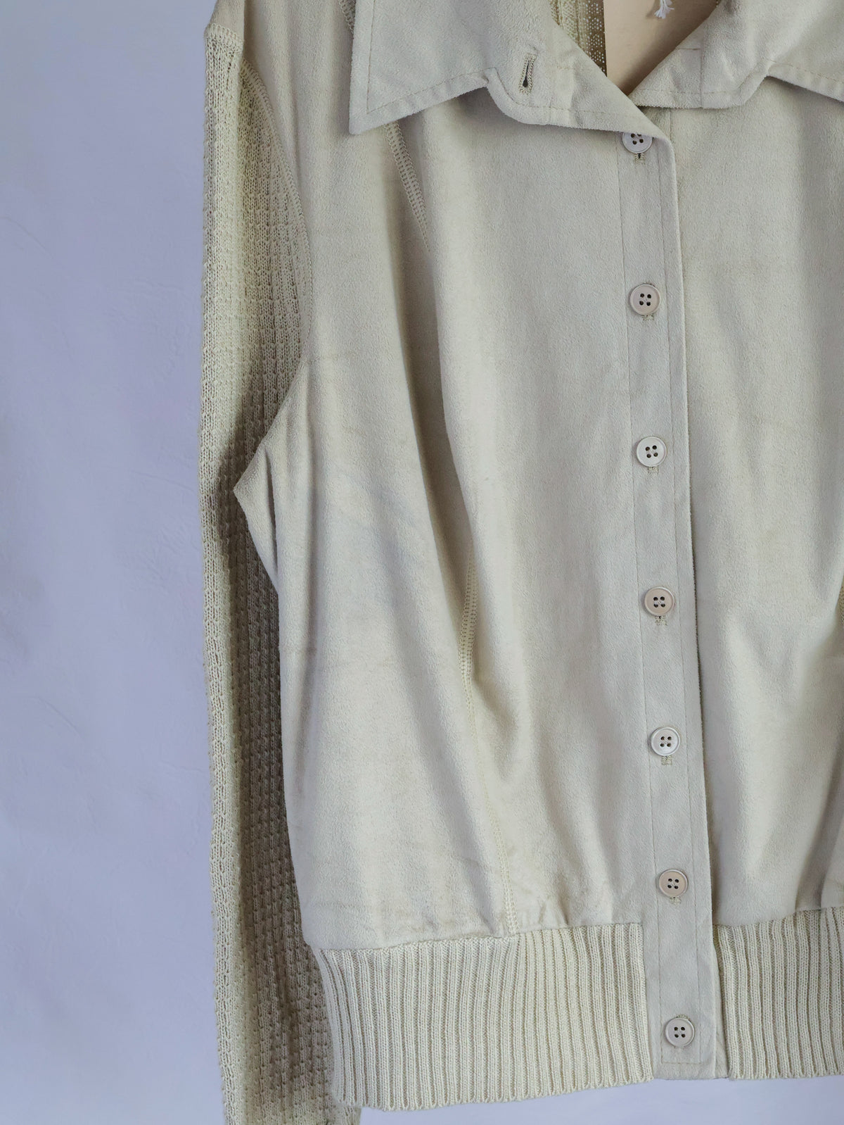 【sizeM】1970’s Suede × Knit Docking Jacket(Made In W.-GERMANY)