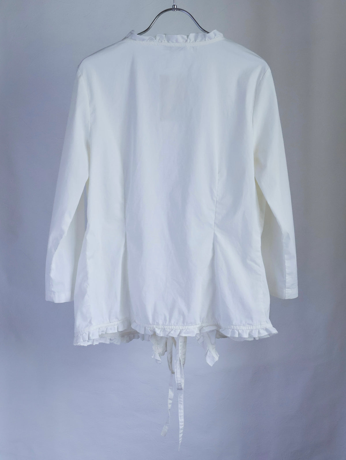 【sizeM】2000’s Ruffle Trim Cachecoeur Blouse