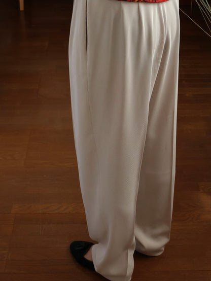 【sizeL】1980's 2-Tuck Tapered Slacks Pants