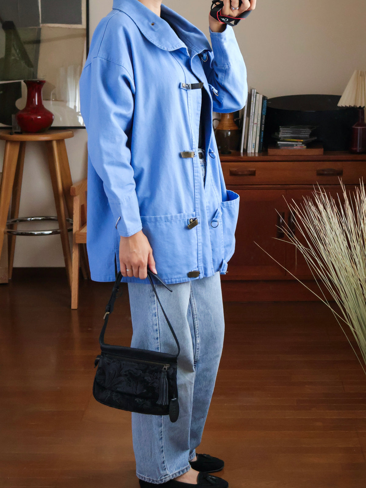 【sizeM】1980’s Eddie Bauer Metal Hook Cotton Jacket