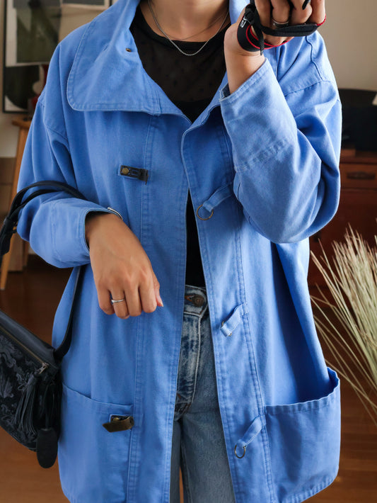 【sizeM】1980’s Eddie Bauer Metal Hook Cotton Jacket