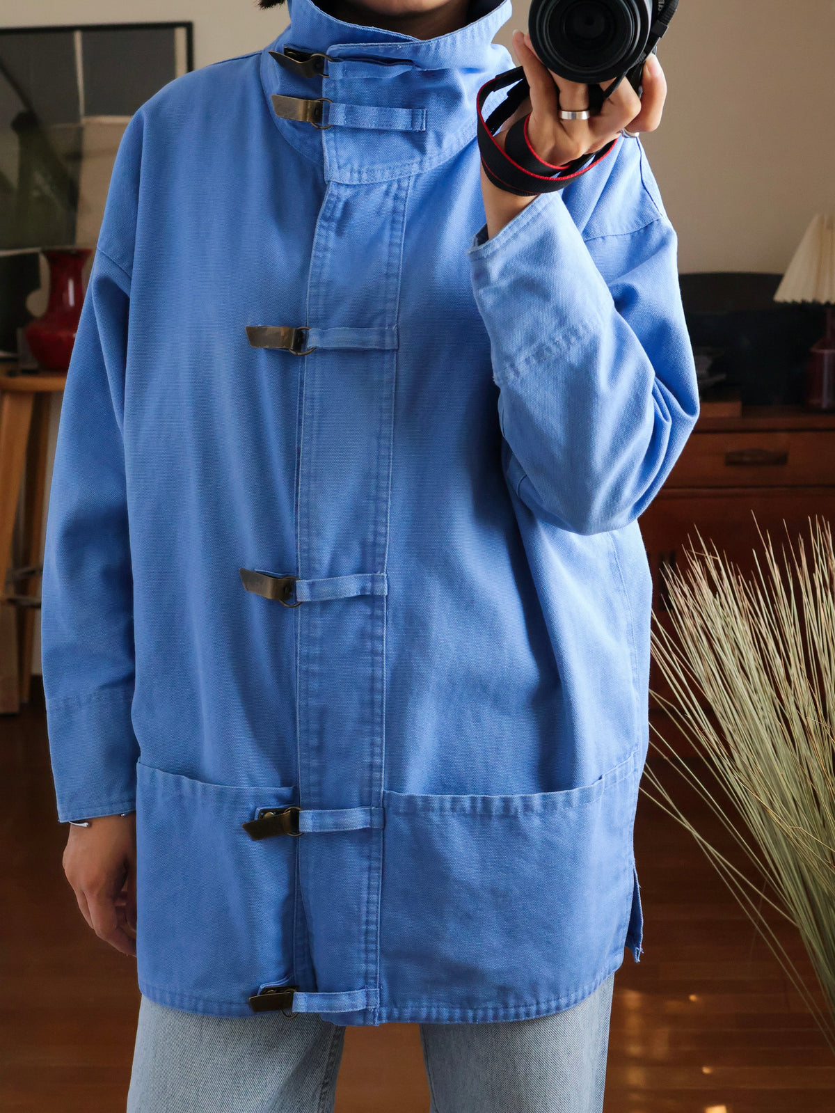 【sizeM】1980’s Eddie Bauer Metal Hook Cotton Jacket