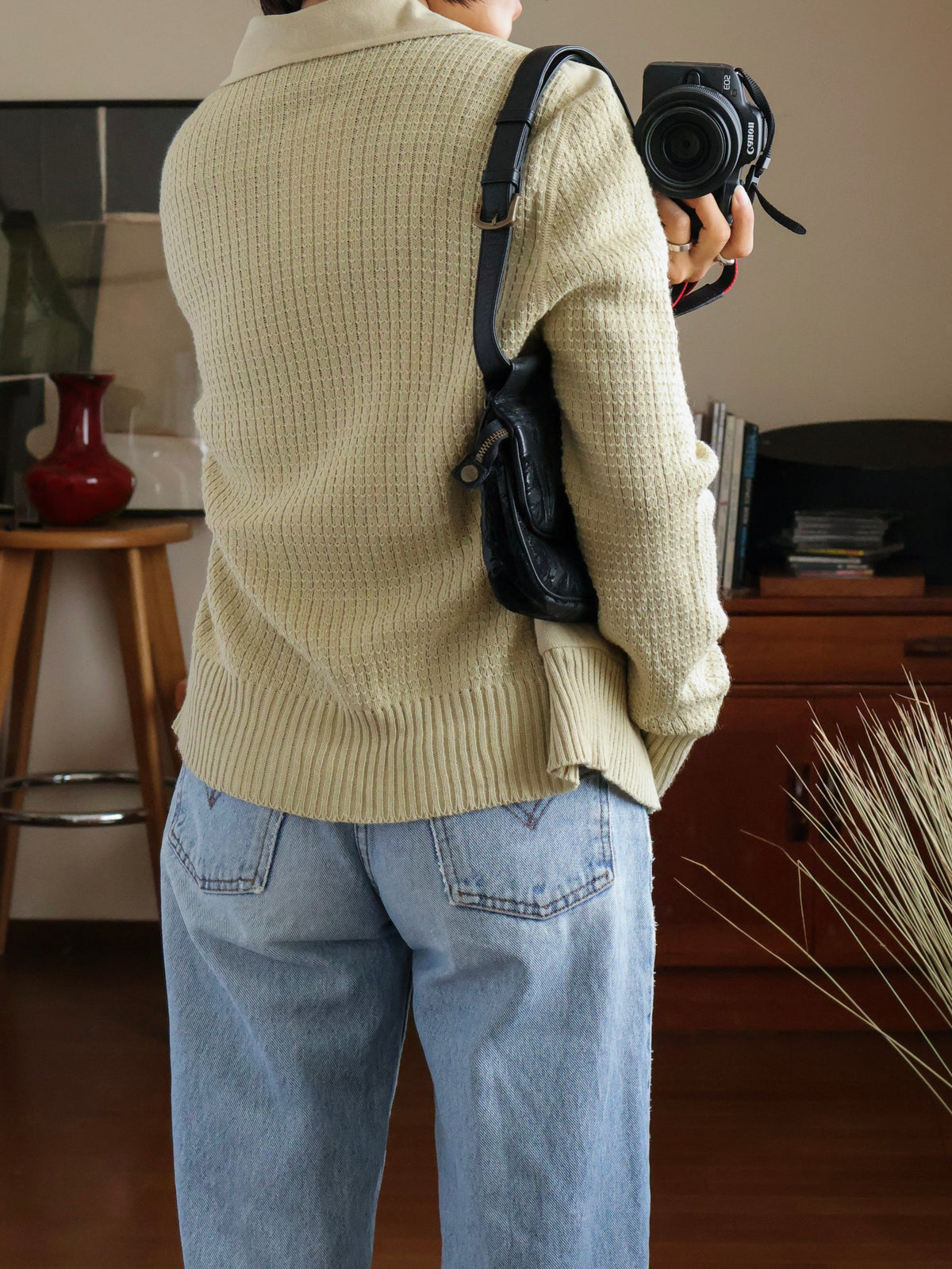 【sizeM】1970’s Suede × Knit Docking Jacket(Made In W.-GERMANY)