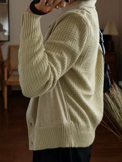 【sizeM】1970’s Suede × Knit Docking Jacket(Made In W.-GERMANY)