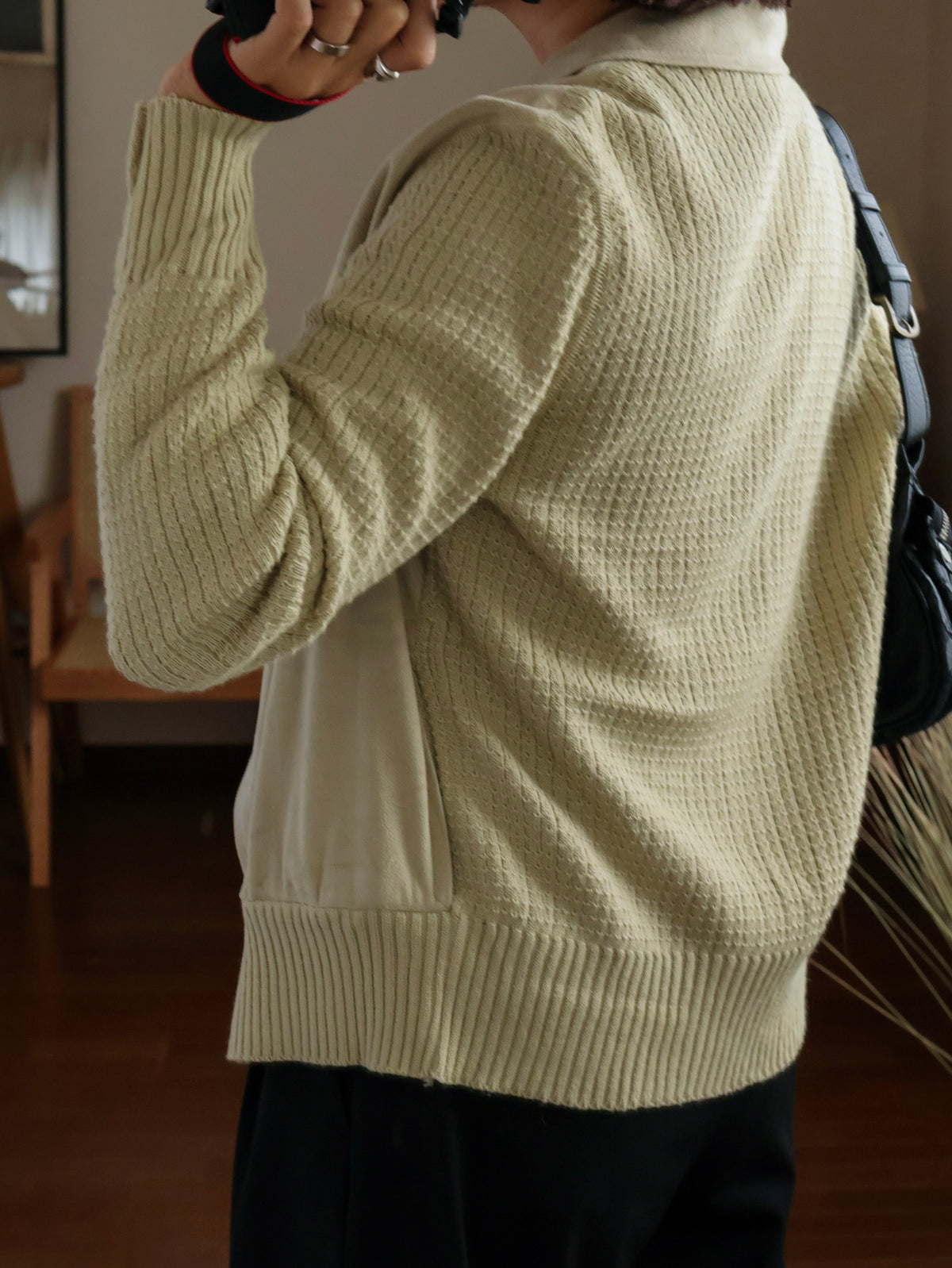 【sizeM】1970’s Suede × Knit Docking Jacket(Made In W.-GERMANY)