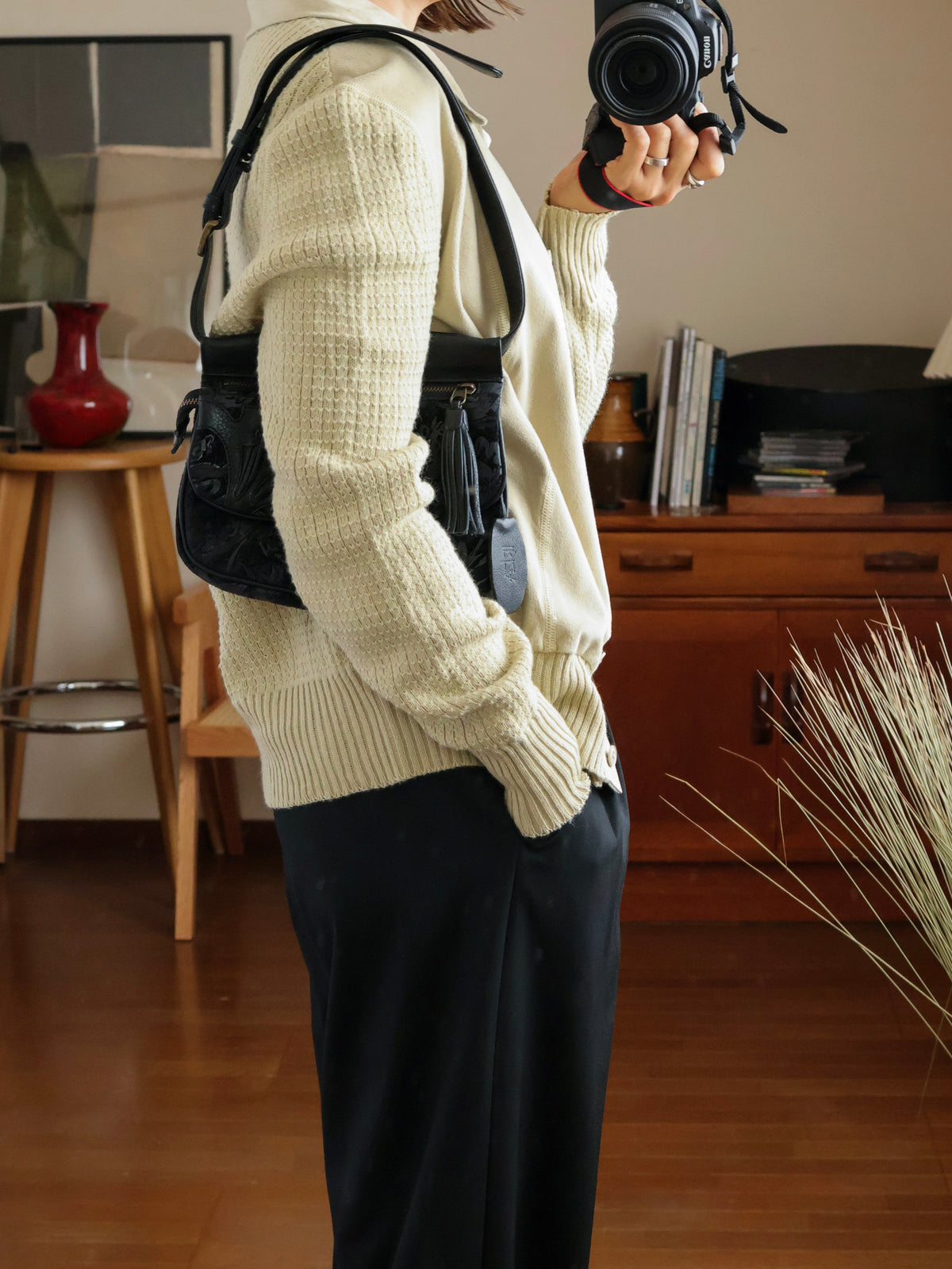 【sizeM】1970’s Suede × Knit Docking Jacket(Made In W.-GERMANY)