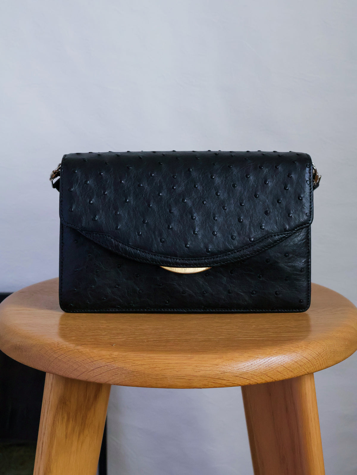 1990's JRA Tag Ostrich Shoulder Bag
