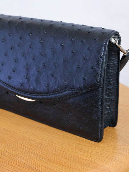 1990's JRA Tag Ostrich Shoulder Bag