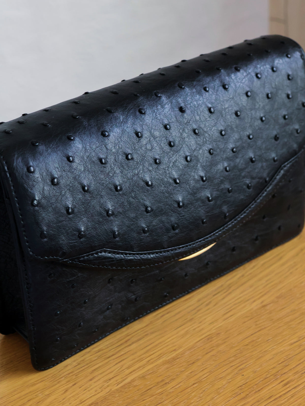 1990's JRA Tag Ostrich Shoulder Bag