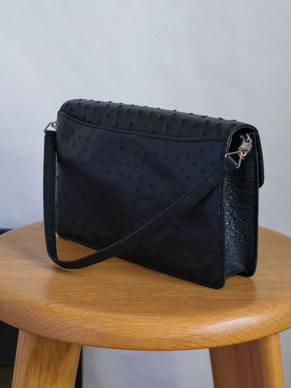 1990's JRA Tag Ostrich Shoulder Bag