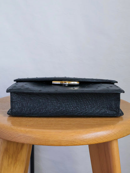 1990's JRA Tag Ostrich Shoulder Bag