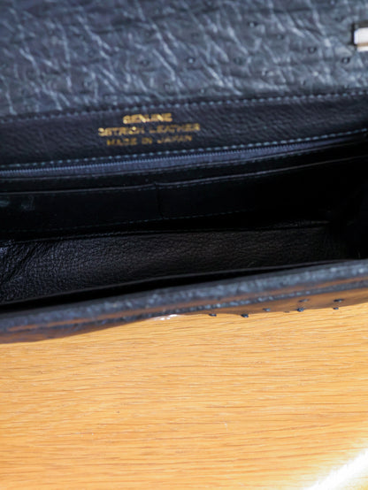 1990's JRA Tag Ostrich Shoulder Bag