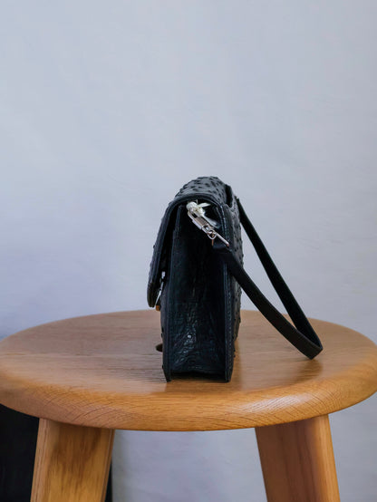 1990's JRA Tag Ostrich Shoulder Bag