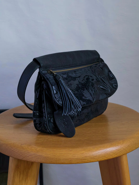 1990’s Velvet Cutout Leather Waist Bag