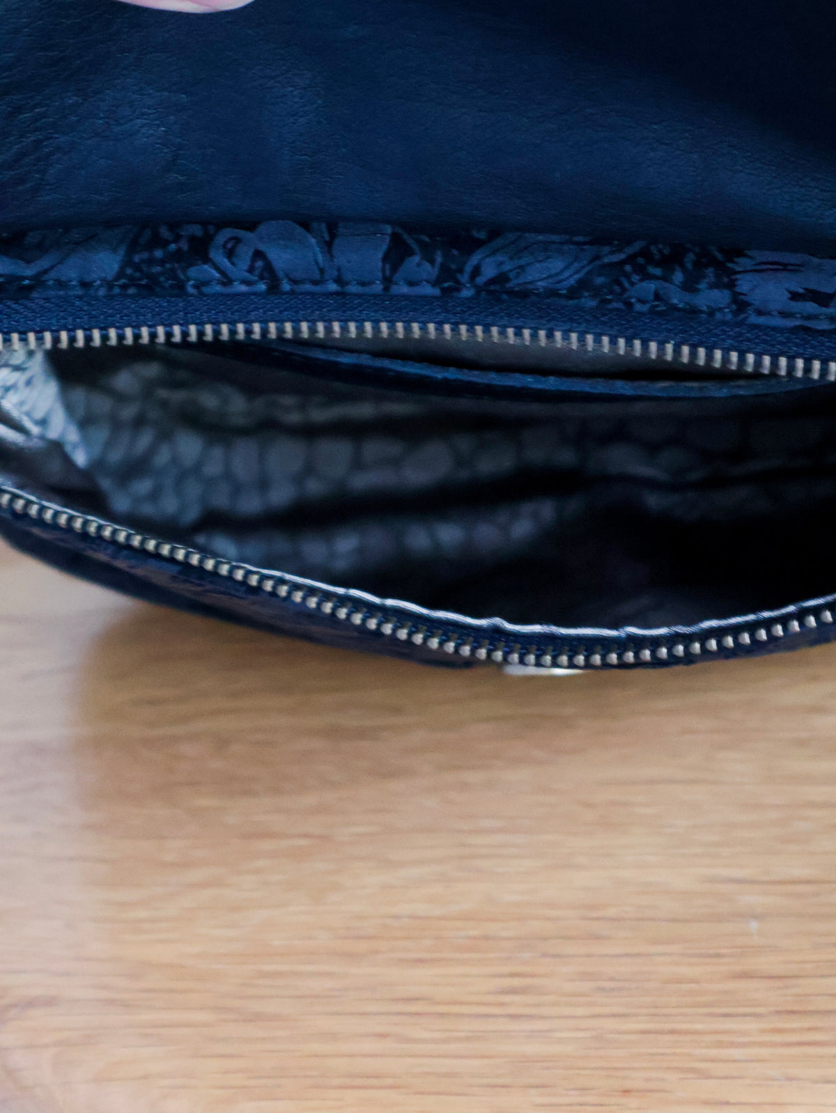 1990’s Velvet Cutout Leather Waist Bag