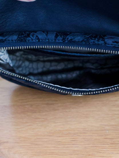 1990’s Velvet Cutout Leather Waist Bag