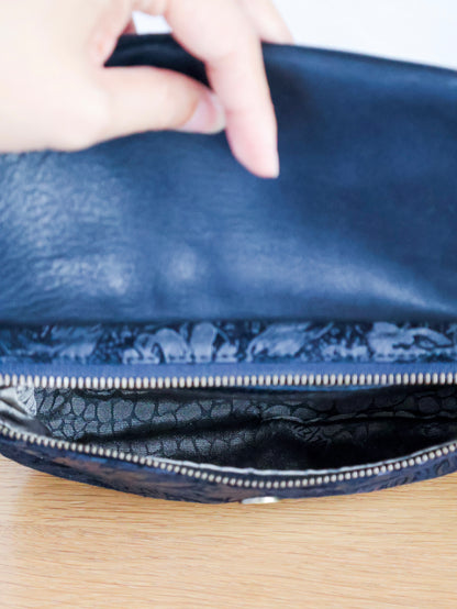 1990’s Velvet Cutout Leather Waist Bag