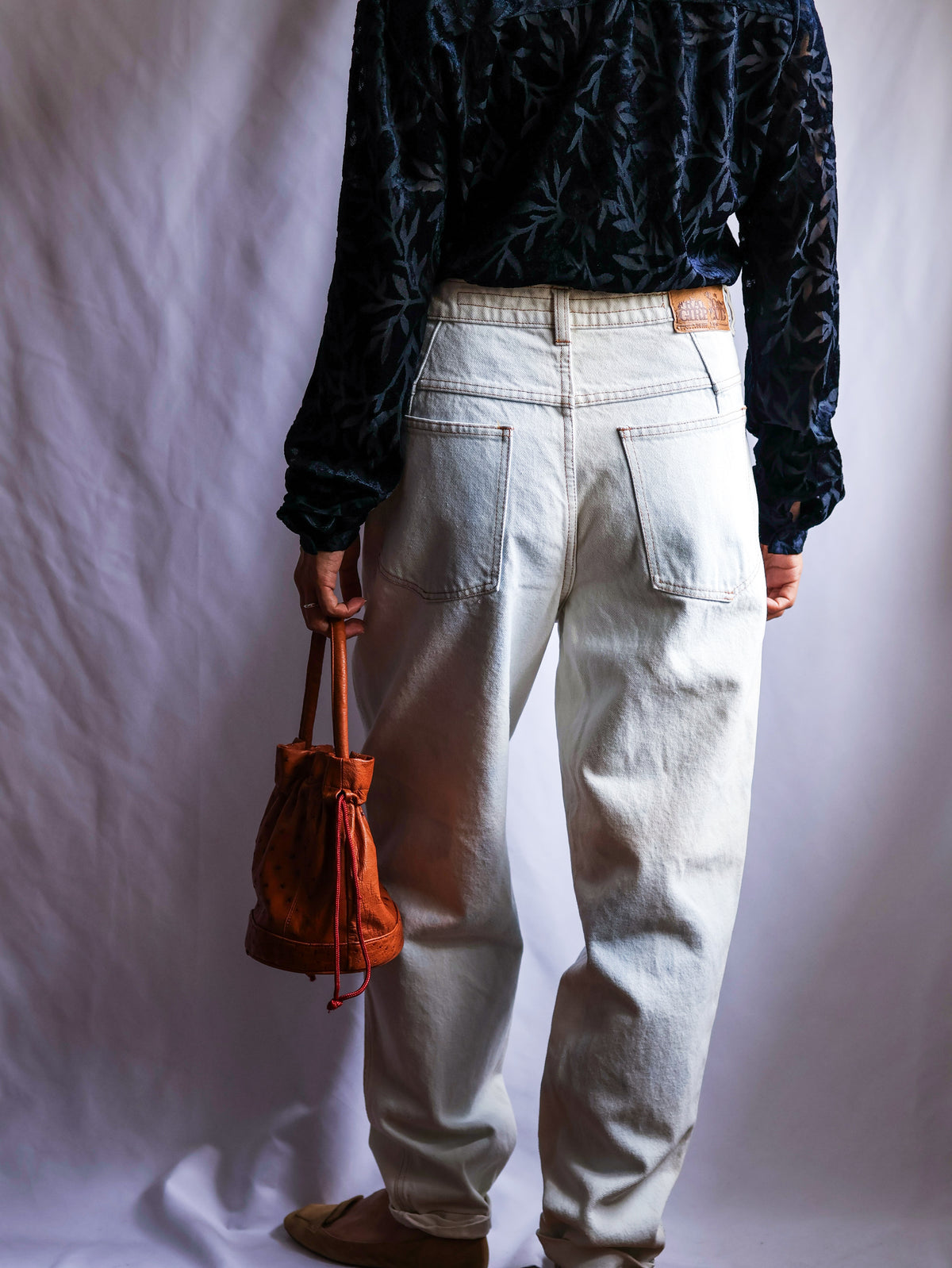 【sizeL】1980’s Marithé + François Girbaud Denim Tapered Pants (Made in Italy)