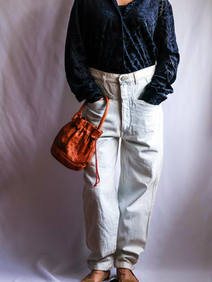 【sizeL】1980’s Marithé + François Girbaud Denim Tapered Pants (Made in Italy)