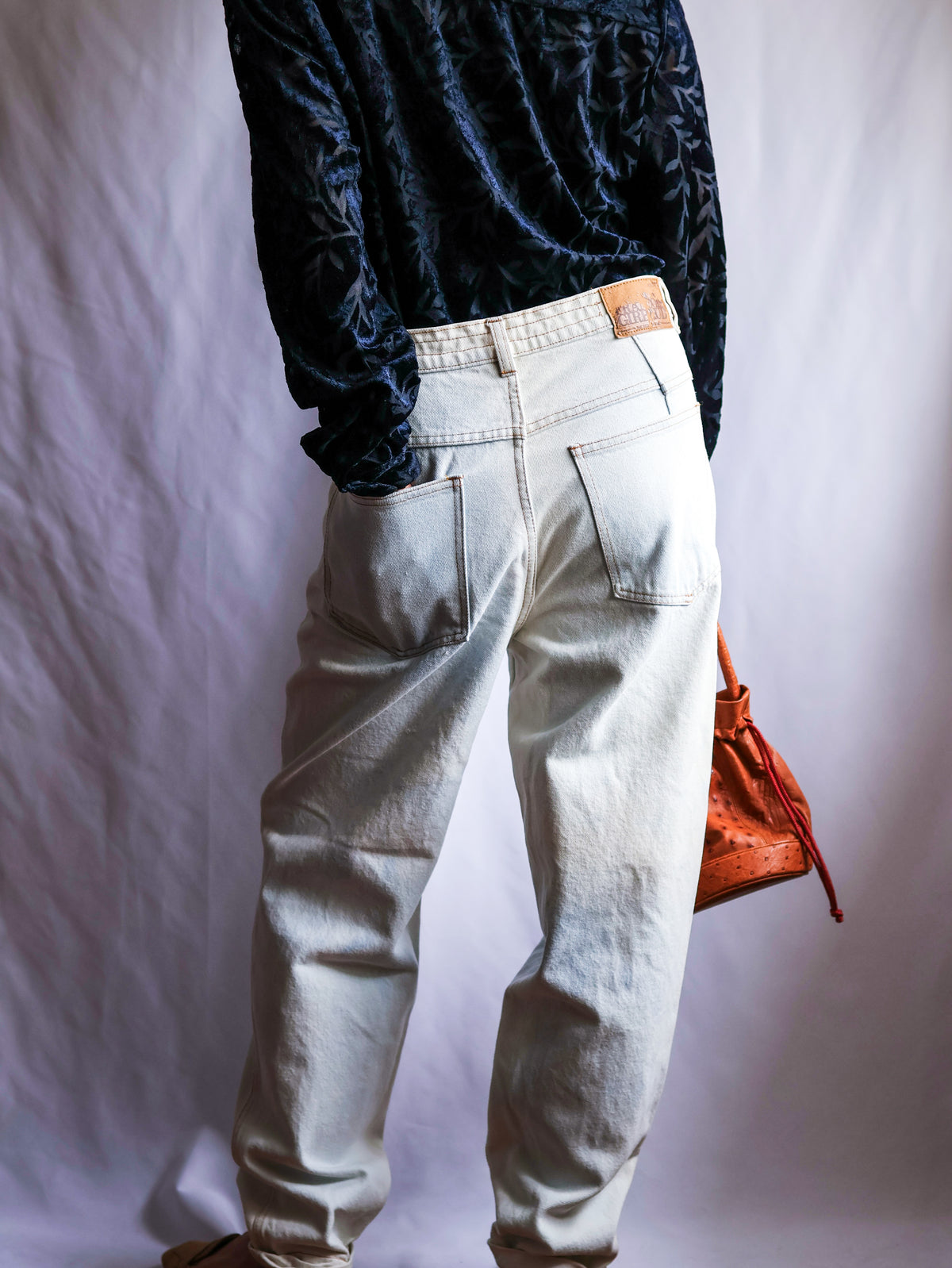 【sizeL】1980’s Marithé + François Girbaud Denim Tapered Pants (Made in Italy)