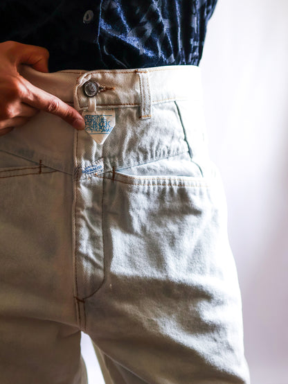 【sizeL】1980’s Marithé + François Girbaud Denim Tapered Pants (Made in Italy)