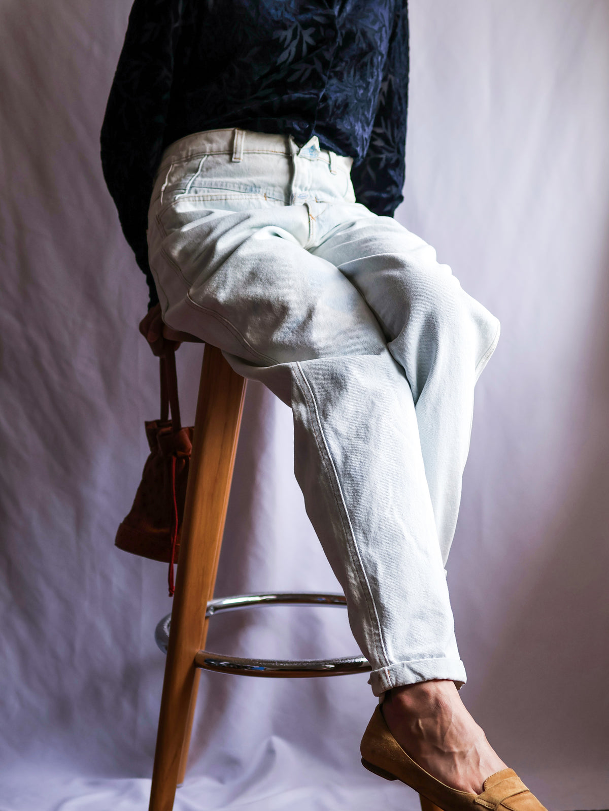 【sizeL】1980’s Marithé + François Girbaud Denim Tapered Pants (Made in Italy)