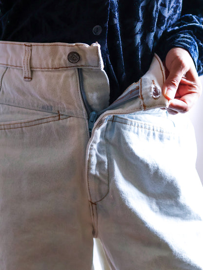【sizeL】1980’s Marithé + François Girbaud Denim Tapered Pants (Made in Italy)