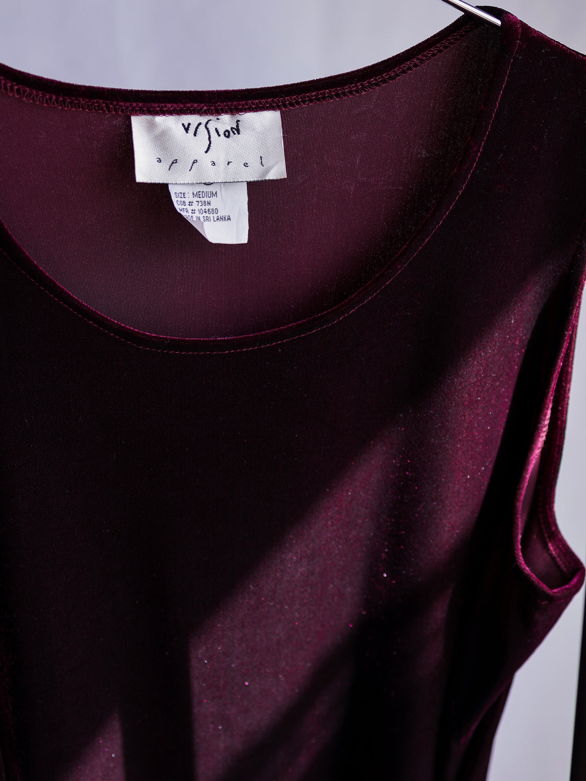 【sizeM-L】1990’s Velvet Stretch Sleeveless Long Dress