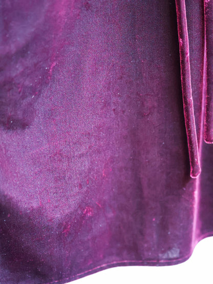 【sizeM-L】1990’s Velvet Stretch Sleeveless Long Dress