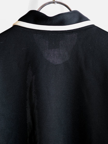 【sizeXL】1980’s Piping Round Collar Jersey Jacket