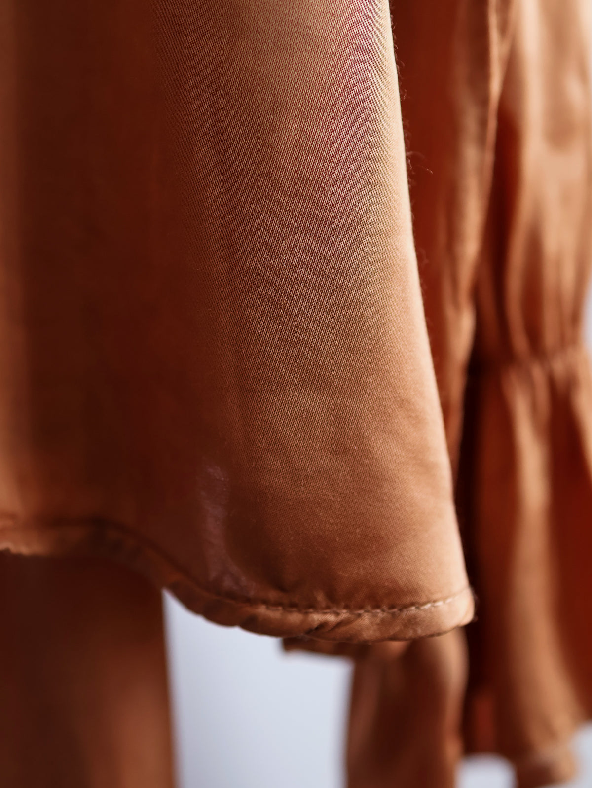 【sizeM】1990’s Viscose Bow Tie Blouse（Made In Italy）