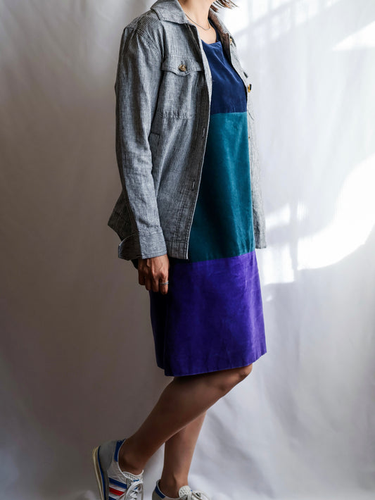 【sizeS】Linen Cotton Stripe Shirt Jacket