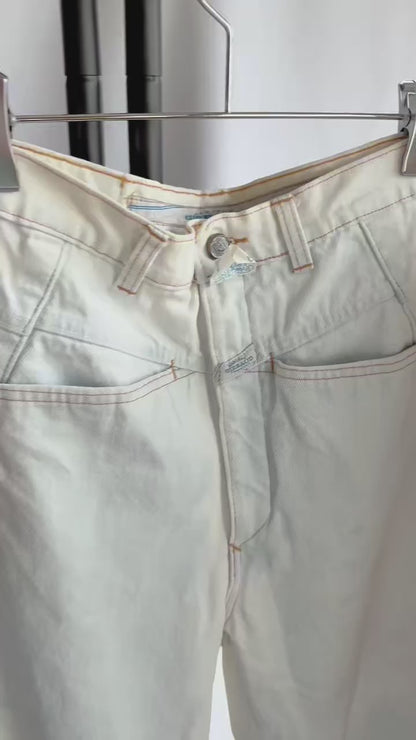 【sizeL】1980’s Marithé + François Girbaud Denim Tapered Pants (Made in Italy)