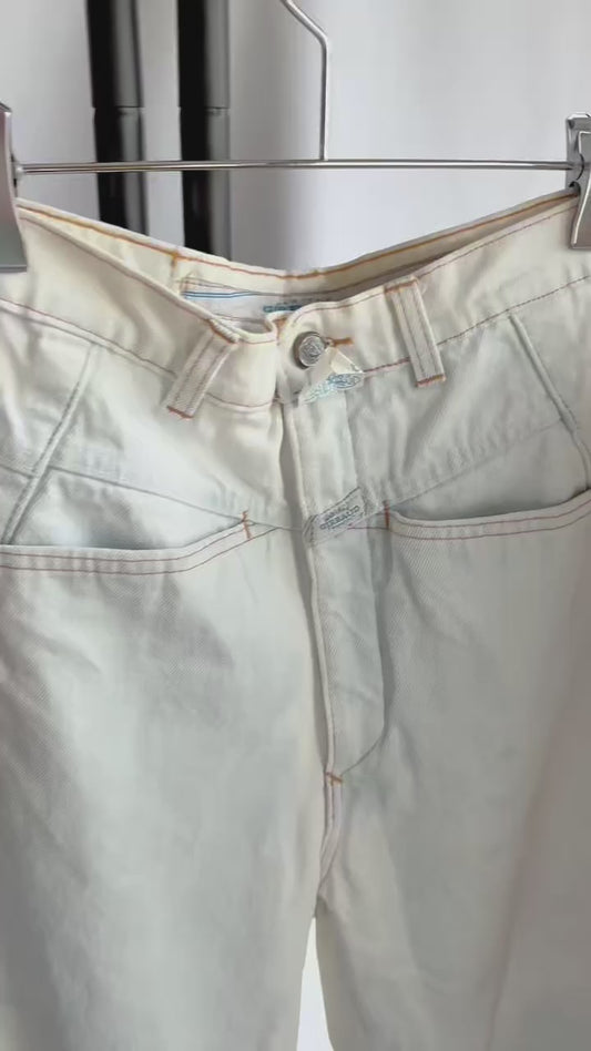 【sizeL】1980’s Marithé + François Girbaud Denim Tapered Pants (Made in Italy)